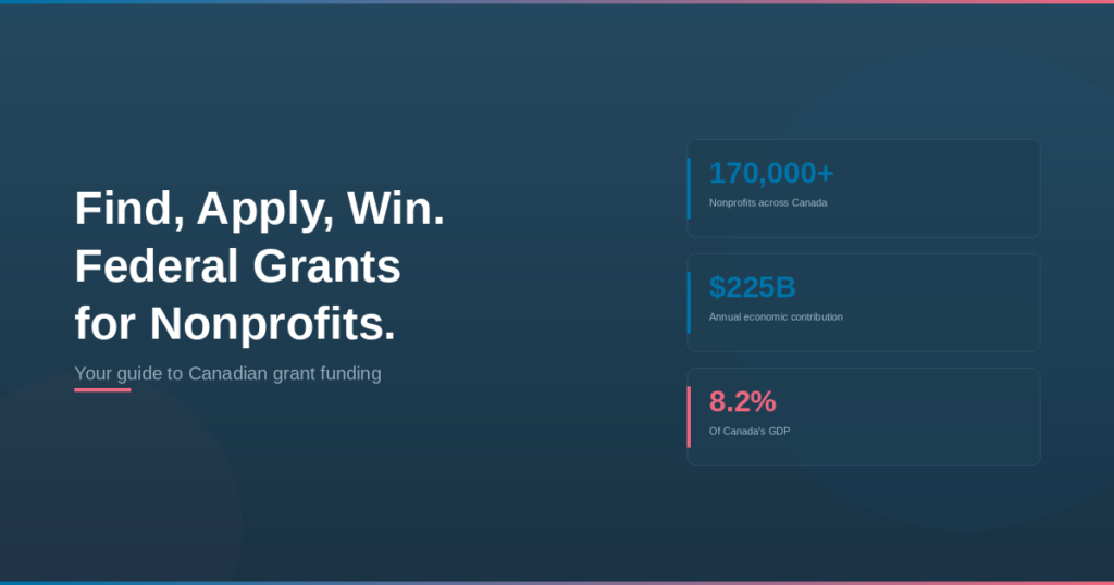 federal grants for nonprofits Canada